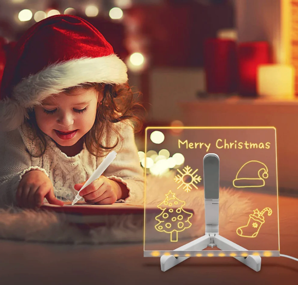 3D LED Light Glass Acrylic Writing pad